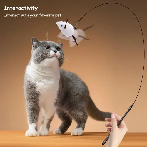 Vista 8 de PAZ'S GIFT Juguetes para gatos de felpa con hierba gatera, juguetes para patadas para gatos, limpia los dientes, elimina el mal aliento, adorables