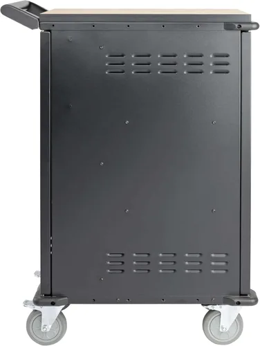 Vista 7 de Tripp Lite Estación de almacenamiento de carrito de carga móvil de CA de 21 puertos para Chromebooks, iPads, portátiles, tabletas, negro (CSC21AC)