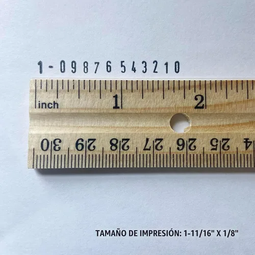 Vista 2 de Trodat Printy 48313 - Números, 13 Caracteres, Altura de Fuente 3.8 mm, Negro
