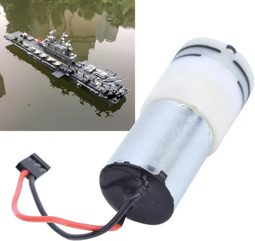 Vista 2 de Estink RC Boat Metal 3-6V 370 Bomba de refrigeración por agua en miniatura con motor, bajo ruido, enchufe JR para barcos RC Motor de refrigeración