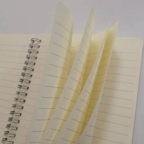 Vista 7 de YUREE Cuaderno de espiral/diario en espiral, cuaderno de tapa dura, 140 páginas (70 hojas) con rayas anchas, A5, 8.4 x 5.9 pulgadas