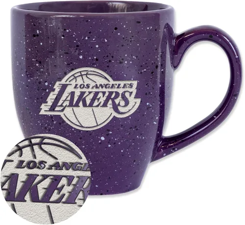 Vista 124 de Rico Industries NBA 16 oz Team Color Laser Engraved Speckled Ceramic Coffee Mug 3-Color del