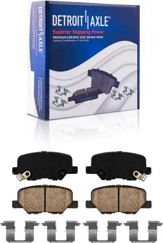 Vista 10 de Detroit Axle - Pastillas de freno traseras para Toyota Prius 2012-2015 Prius Plug-In 2017-2018 Corolla iM 2016 Sion iM 2011-2017 Lexus CT200h
