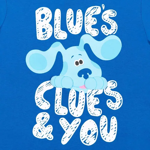 Vista 5 de Nickelodeon Blue's Clues - Camiseta de manga corta para niños, color azul oscuro