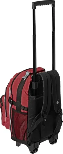 Vista 5 de Everest DeluxeMochila con ruedas., Burgundy), 5045WH-BURGGRYBK