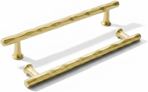 Vista 75 de Paquete de 1 tirador de gabinete de bronce aceitado martillado de 12 Bronce frotado con aceite