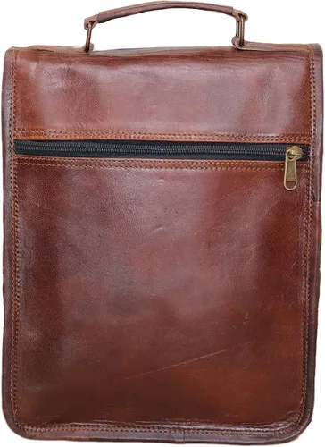 Vista 7 de Bolsa al hombro de piel genuina para ipad y tableta para hombres