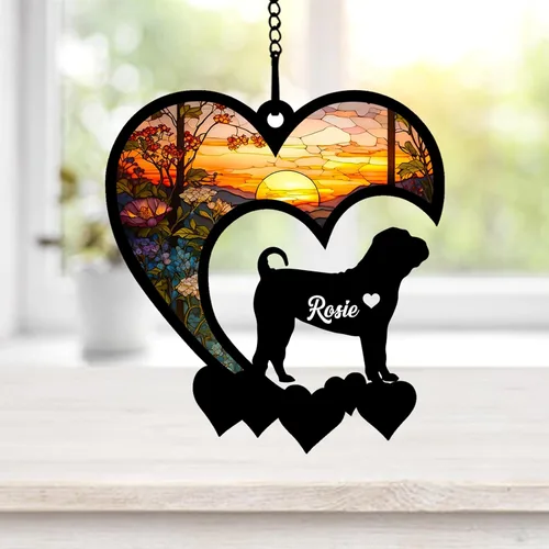 Vista 67 de NAZENTI Atrapasoles personalizado de sabueso afgano, adorno conmemorativo personalizado para la pérdida de mascotas, regalo de condolencia