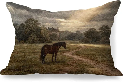 Vista 17 de Fundas de almohada de 12 x 20 pulgadas, regalos para amantes de los caballos, fundas de almohada lumbares decorativas para el hogar, sala de estar