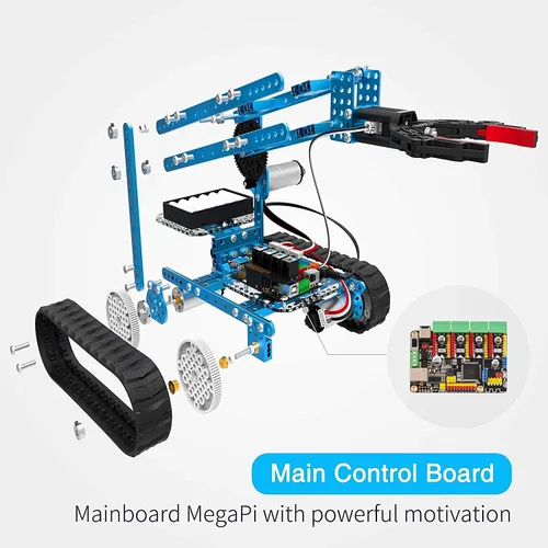 Vista 2 de Makeblock mBot Ultimate Robot Kit, robot de codificación 10 en 1 para educación STEM con controlador Bluetooth inalámbrico