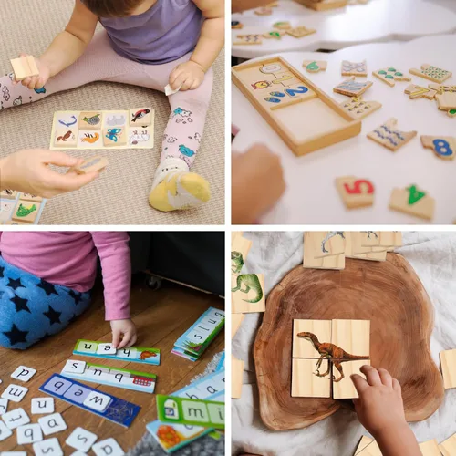 Vista 7 de 120 cuadrados de madera de 2 pulgadas para manualidades, bloques de madera sin terminar de 2 x 2 pulgadas, bloques cuadrados de madera de 1/4