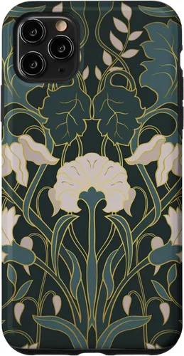 Vista 13 de iPhone 16 Art Nouveau Floral Pattern Case
