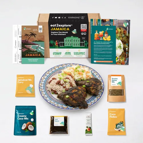 Vista 22 de eat2explore Kit de cocina global para adultos, recetas auténticas, especias esenciales y maridajes de bebidas, perfecto para citas nocturnas