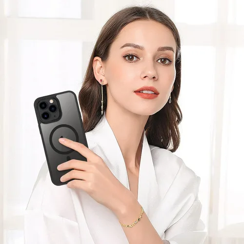 Vista 8 de BENTOBEN Funda magnética para iPhone 11 Pro Max, [compatible con MagSafe] translúcida mate esmerilada antihuellas, delgada, a prueba de golpes