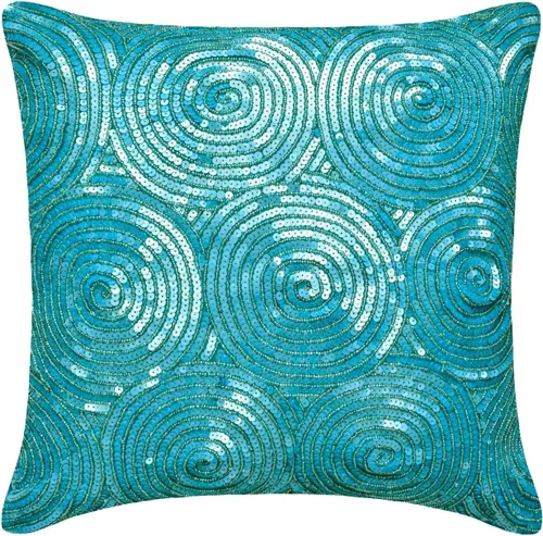 Vista 20 de The HomeCentric Funda de almohada dorada para sofá, funda de almohada geométrica moderna, 12 x 12 pulgadas (11.8 x 11.8 in), funda de almohada Dorado