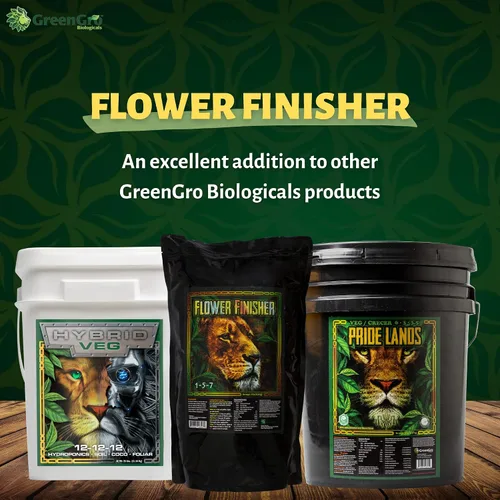 Vista 6 de GreenGro Acabador de flores, refuerzo de floración, fertilizante de flores, fertilizante para flores, 2 libras