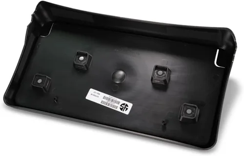 Vista 2 de Soporte de placa de matrícula para Jeep Grand Cherokee 2017 18 19 2020 Delantero Negro texturizado Tipo 2 CH1068148 68277137AA