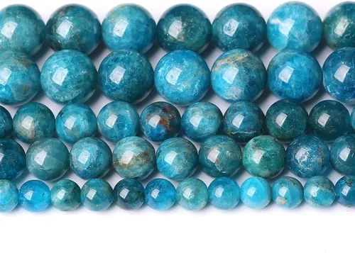 Vista 44 de 4mm 90 piezas Cuentas de piedra natural de turquesa africana para hacer joyería Cuentas sueltas de gemas redondas para pulseras, collares, aretes