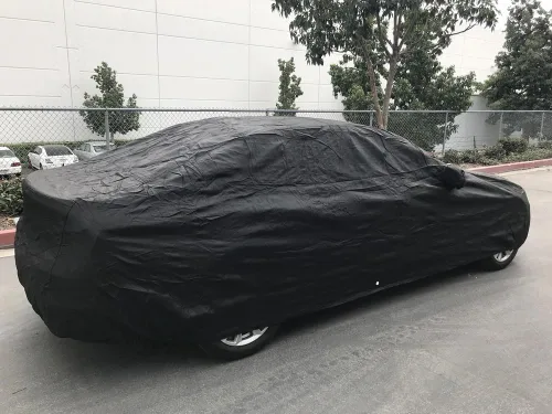 Vista 5 de Funda para auto a medida CarsCover. Para Mercedes Benz Clase E, Sedan E250 E320 E350 E400 E550 E43 E63 E63S AMG. Fundas negras
