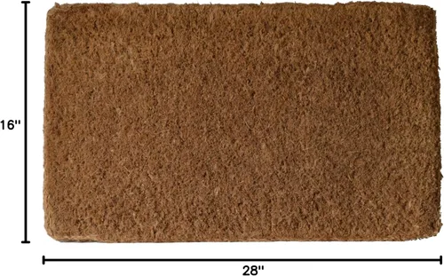 Vista 2 de Imports Decor Felpudo liso de fibra de coco, 16 x 27 pulgadas