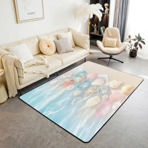 Vista 35 de jejeloiu Cute Mushroom Decor Rugs for Living Room Bedroom for Kids Boys Girls Area Rug 3x5 Botanical Plants Decorative Carpet Cartoon Mushrooms