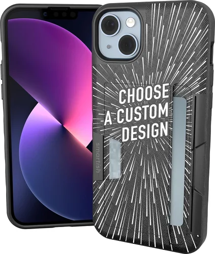 Vista 68 de Smartish Funda tipo cartera para iPhone 11 Pro - Wallet Slayer Vol. 2 [soporte protector delgado] tarjetero (seda) - Black Tie Affair