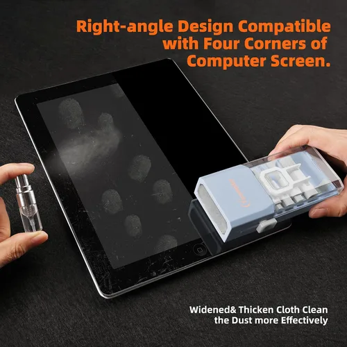 Vista 9 de Limpiador de Teclado Kit de Limpieza para Laptop, Kit de Limpieza de Teclado Compacto para Computadora MacBook iPhone AirPods Pro, Kit de Limpieza