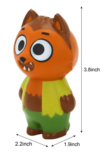 Vista 5 de Figuras Slow Rising Squishy de Halloween, Juego de 8 Piezas Multicolor