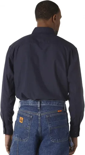 Vista 2 de Wrangler Riggs Workwear Camisa de trabajo FR ignífuga con dos bolsillos para hombre