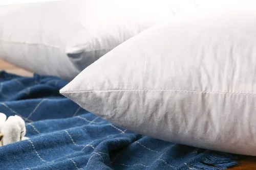 Vista 7 de JA COMFORTS Relleno de almohada de plumón de ganso de 28 x 28 pulgadas (juego de 1), relleno de plumón de 5%, alto peso, funda de algodón de 250