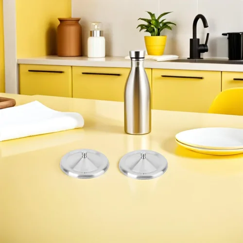 Vista 8 de Cabilock Tapa de taza de acero inoxidable de 4.8 pulgadas, resistente a fugas, para café, té, tapa portátil de retención de calor, para uso en casa