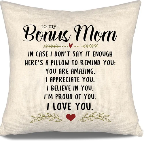Vista 38 de En caso de que no lo diga lo suficiente aquí hay una almohada para recordarte que eres increíble, te aprecio, te quiero. Funda de almohada para tía