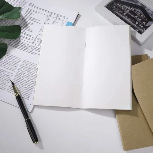 Vista 4 de Páginas de recambio para diario de cuero de viaje, A6 en blanco y forrado, almohadillas para rascar, 3 juegos de 6 recambios de diario para cuaderno