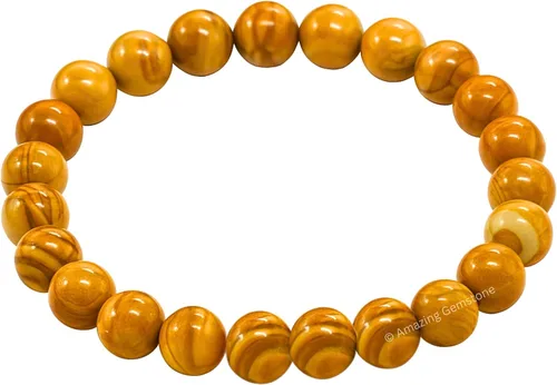 Vista 573 de Amazing Gemstone Crystal Bracelet for Women Men's Gifts - Protection Healing Crystal Bracelet - 8mm Gemstone Beaded Stretchable Bracelet Pulseras