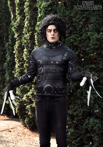 Vista 2 de Disfraz clásico de Edward Scissorhands para adultos