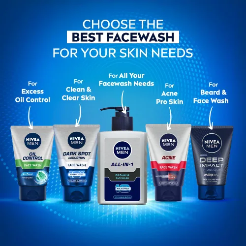 Vista 9 de Nivea Lavado facial todo en uno para hombre con control de aceite - 5.1 fl oz