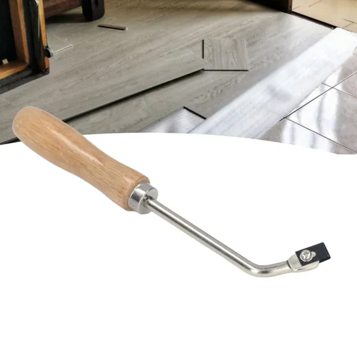 Vista 8 de Groover Beech, cuchillo ranurado de madera de acero para ranurado de madera para piso de plástico de PVC, cuarto de luna plana con moldura