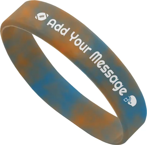 Vista 25 de 10-2000 piezas de pulseras de goma personalizadas con texto - Pulseras de silicona personalizadas a granel para conciencia, eventos, apoyo, regalos