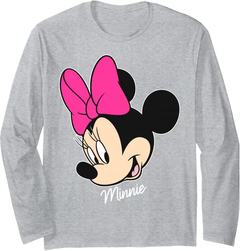 Vista 3 de Disney Mickey and Friends Minnie Mouse Big Face Camiseta de manga larga