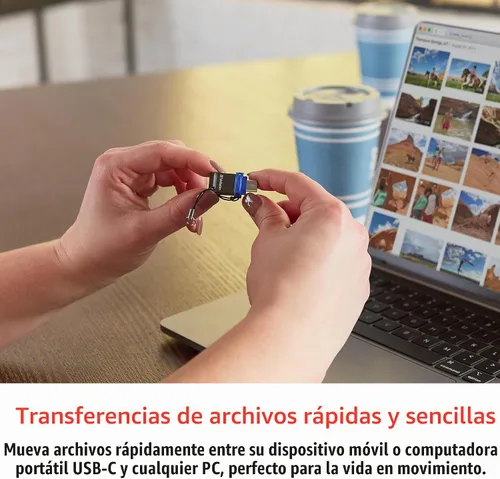 Vista 2 de Verbatim Unidad flash USB 3.2 Gen 1 Dual OTG Store 'n' Go de 32 GB para dispositivos USB-C, unidad de pulgar tipo C 2 en 1 2-in-1 OTG Type-C Thumb