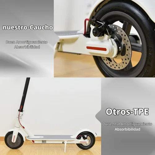 Vista 4 de 200x50 rueda de neumático sólido con ruedas de aleación de aluminio para scooter eléctrico, coche de equilibrio 8x2, rueda sólida a prueba