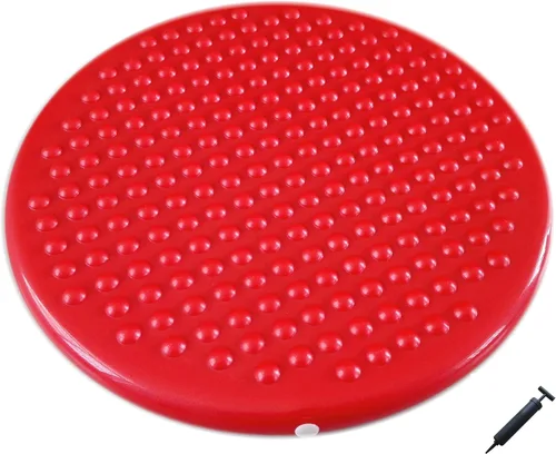 Vista 4 de AppleRound Jr. Cojín inflable para asiento con bomba, 12.2 in de diámetro, asiento sensorial para niños