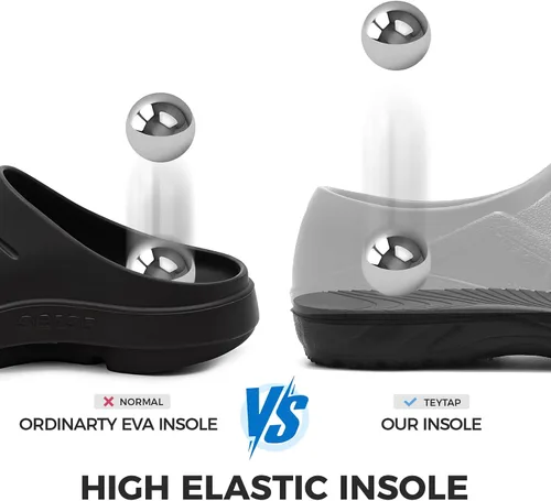 Vista 5 de Zapatos de chef para hombres y mujeres, antideslizantes, a prueba de agua, con puntera cerrada, zuecos para enfermeras, cocina, restaurante