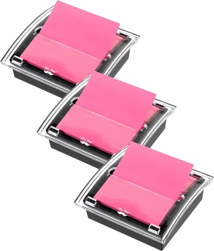Vista 8 de Mr. Pen - Dispensador de notas adhesivas emergente, 3" x 3", negro, dispensador de notas adhesivas, soporte para notas adhesivas para escritorio