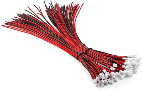 Vista 11 de Chanzon 30 pares JST1.0.984 in 2 Pin Micro conector conector UL1007 alambre Alambre de cobre estañado, 3.937 in extra largo, para PCB, drone, tira