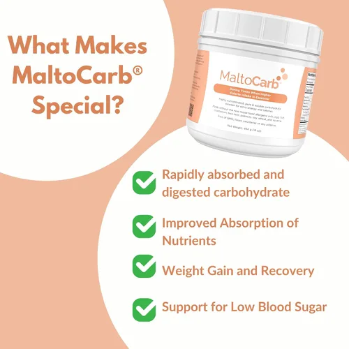 Vista 3 de MaltoCarb Maltodextrina en polvo, 16.01 oz Polvo de carbohidratos, energía sostenida, absorción rápida, sin gluten, a base de plantas