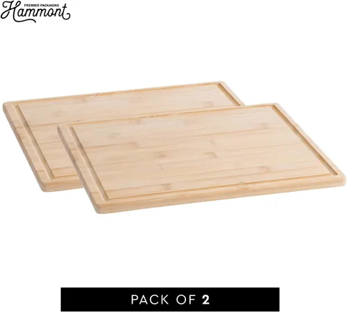 Vista 8 de Tabla de cortar de bambú para cocina, tabla de cortar de madera con ranuras para jugos, tabla de cortar de madera pequeña para carne, tablas