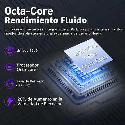 Vista 3 de Tablet Android de 10.1 pulgadas, 8 GB + 128 GB, 2 en 1 negro con kit de Octa-Core, expansión de 1 TB, cámara de 13 MP+8 MP, batería de 7000 mAh