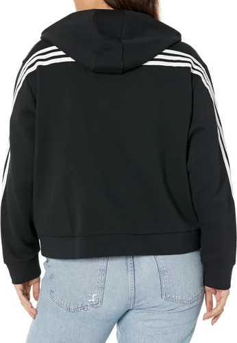 Vista 2 de adidas Sudadera con capucha Future Icon de tres rayas con cremallera completa para mujer
