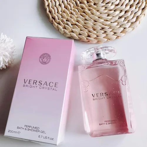 Vista 2 de Versace Bright Crystal - Gel de baño y ducha perfumado para mujeres, 6.7 onzas